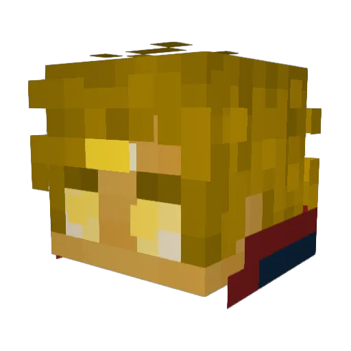 JNevs06 Minecraft avatar head, 3D render