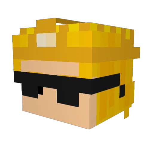 JNobre Minecraft avatar head, 3D render