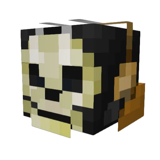 JO7APX Minecraft avatar head, 3D render