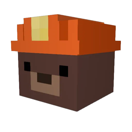 JOANCO1 Minecraft avatar head, 3D render