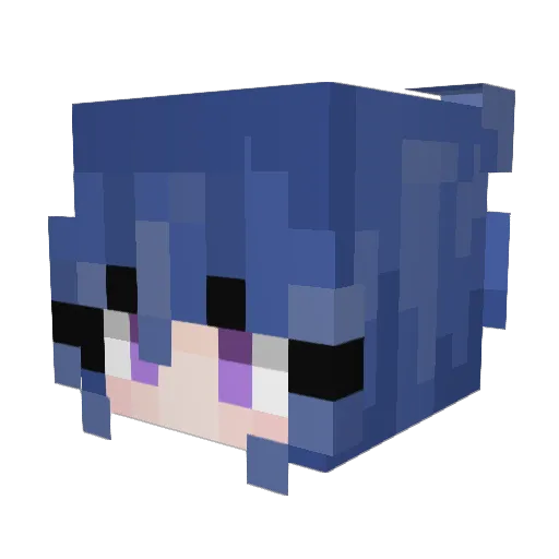 JOAUMM_ Minecraft avatar head, 3D render