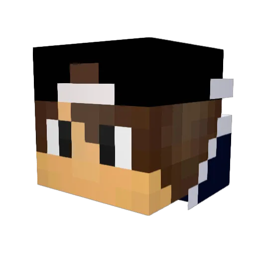 JOBECKER99 Minecraft avatar head, 3D render