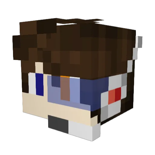 JODIOBRANDO Minecraft avatar head, 3D render