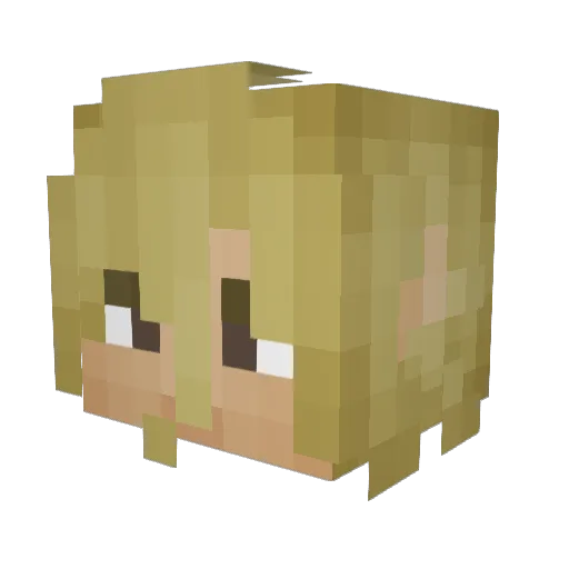 JOEC1236 Minecraft avatar head, 3D render