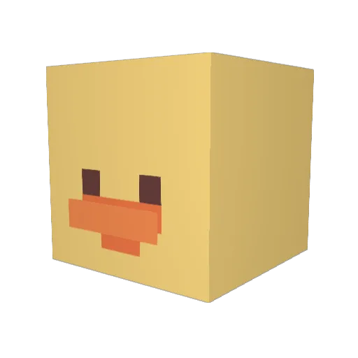 JOHNISINIMINI Minecraft avatar head, 3D render