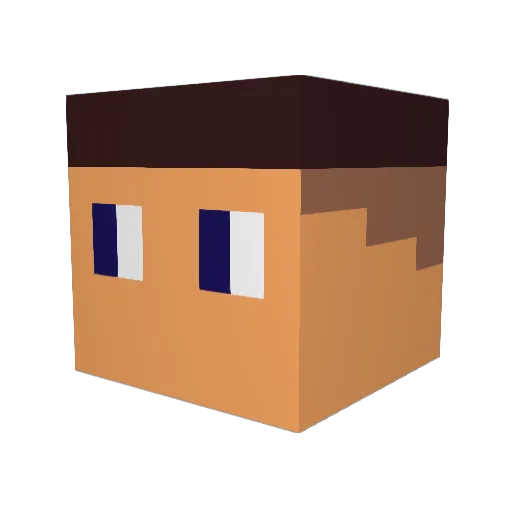 JOHN_CENAAAAAAA Minecraft avatar head, 3D render
