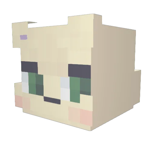 JOJBOBsk Minecraft avatar head, 3D render