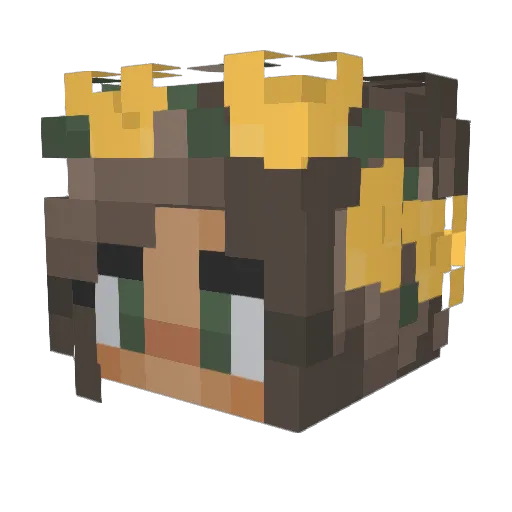 JOJO6987 Minecraft avatar head, 3D render