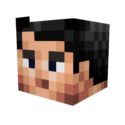 JOJO_BEAST Minecraft avatar head, 3D render