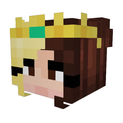 JOJO_POTATOES4 Minecraft avatar head, 3D render