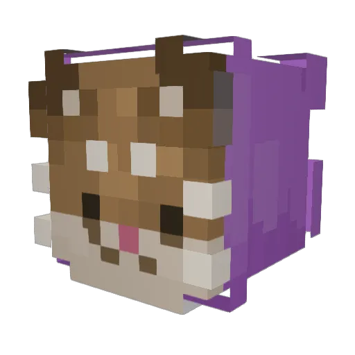 JOKE121 Minecraft avatar head, 3D render