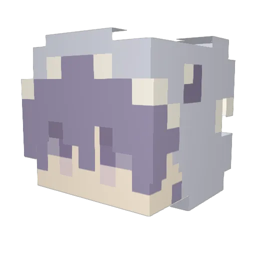 JOKER301 Minecraft avatar head, 3D render