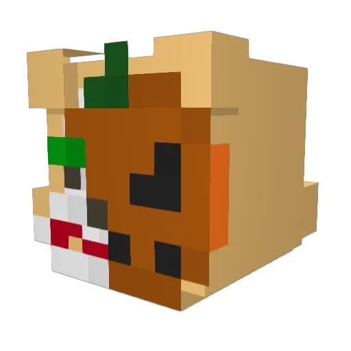 JOKER567_ Minecraft avatar head, 3D render