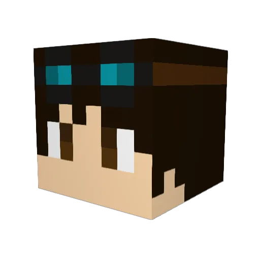JOKER_OF_SOULS Minecraft avatar head, 3D render