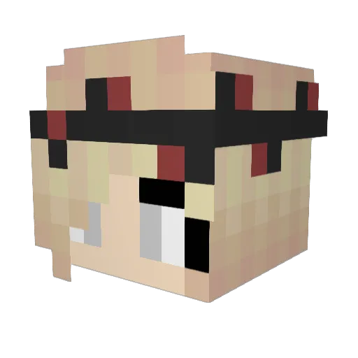 JOLLVAR Minecraft avatar head, 3D render