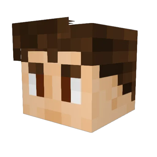 JOLOTUSETGAMES Minecraft avatar head, 3D render