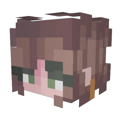 JOMAEL2553 Minecraft avatar head, 3D render