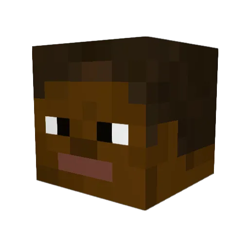 JONAGANJY Minecraft avatar head, 3D render
