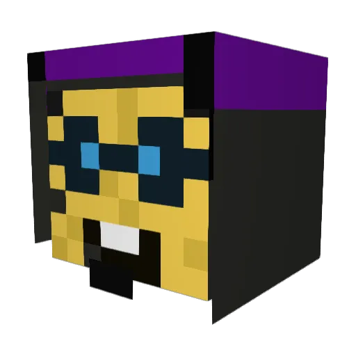 JONESY_9931 Minecraft avatar head, 3D render