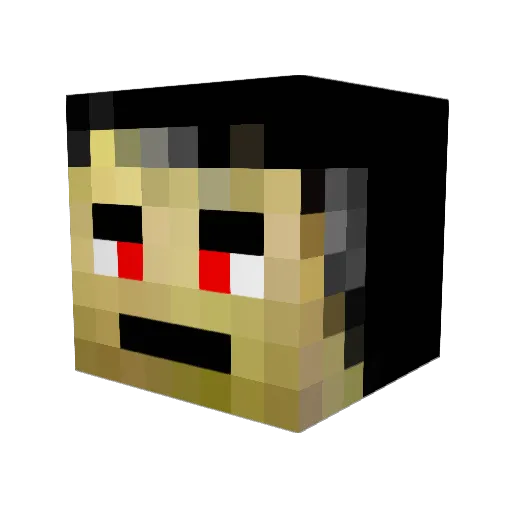 JONK64 Minecraft avatar head, 3D render