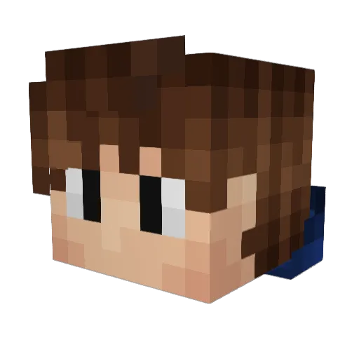 JONNYPRO0 Minecraft avatar head, 3D render