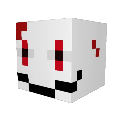JOO1101 Minecraft avatar head, 3D render