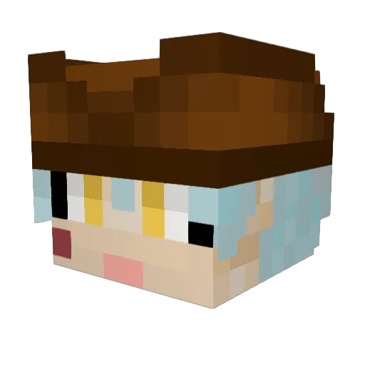 JOONINGI Minecraft avatar head, 3D render