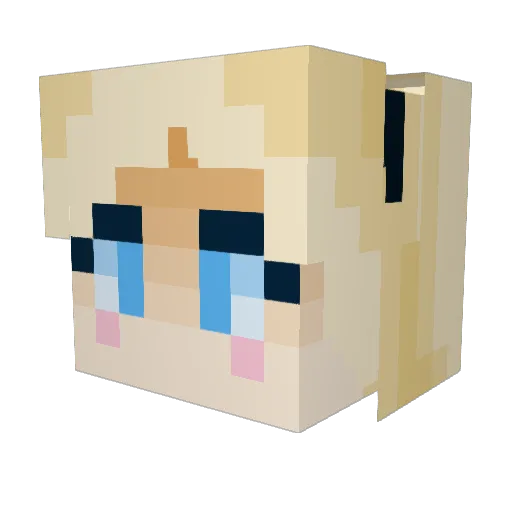 JOONza Minecraft avatar head, 3D render