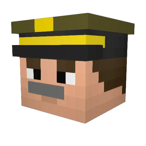 JOPA12345 Minecraft avatar head, 3D render
