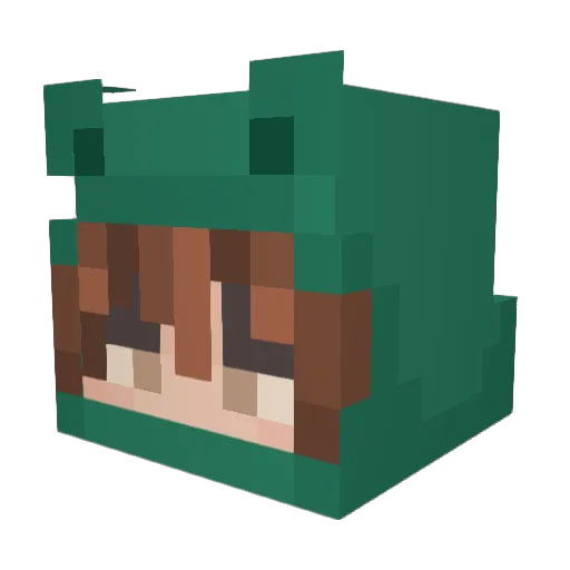 JORDYZ13 Minecraft avatar head, 3D render