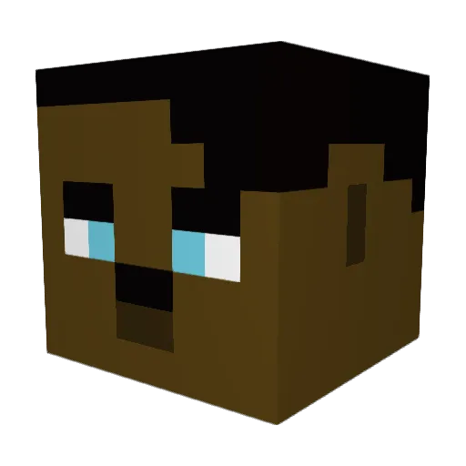 JORMUNDGANDR Minecraft avatar head, 3D render