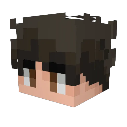 JORPIK Minecraft avatar head, 3D render