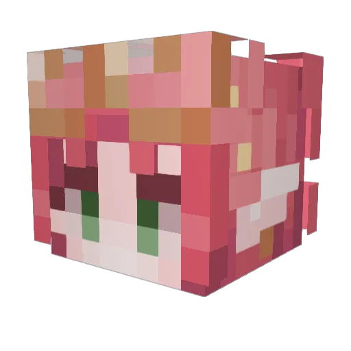 JOS2788 Minecraft avatar head, 3D render