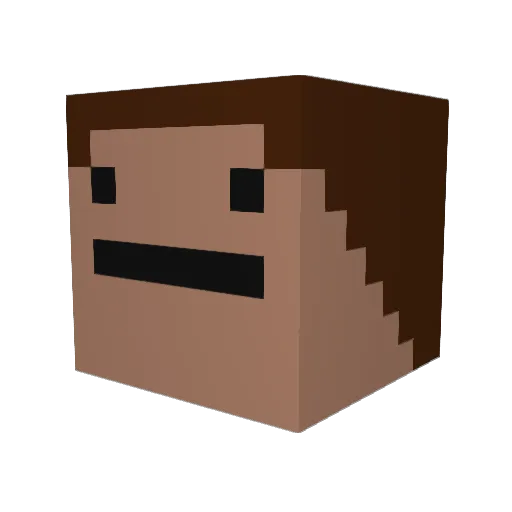 JOSH_420 Minecraft avatar head, 3D render