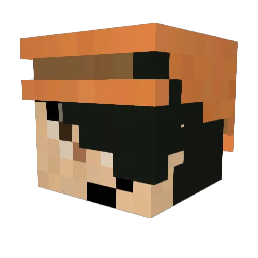 JOTOG Minecraft avatar head, 3D render