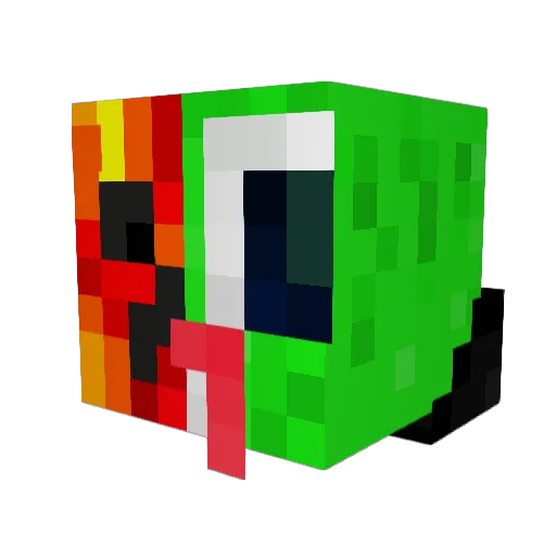 JOURDANGOAT Minecraft avatar head, 3D render