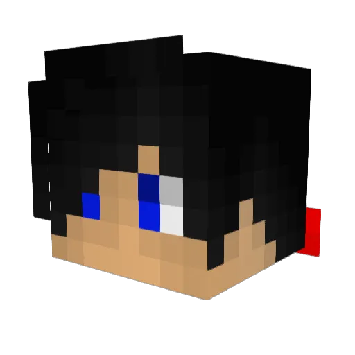 JOVANI33 Minecraft avatar head, 3D render