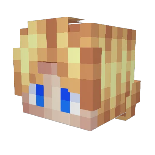 JOWD2 Minecraft avatar head, 3D render