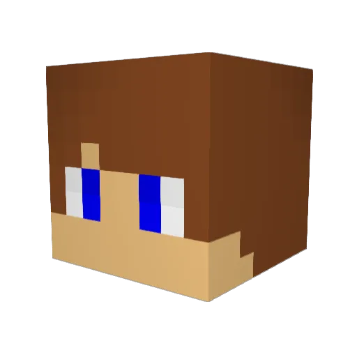JOWI9999 Minecraft avatar head, 3D render