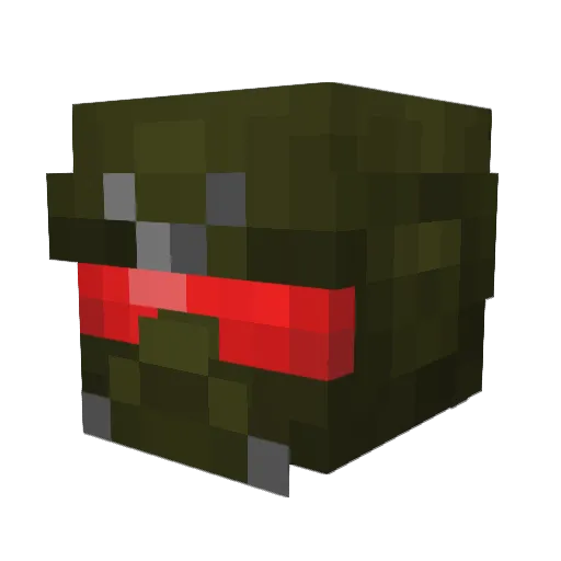 JOYSTICKJIHAD Minecraft avatar head, 3D render