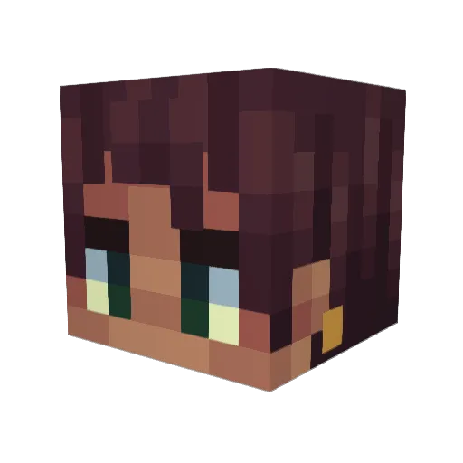 JOYxULY Minecraft avatar head, 3D render