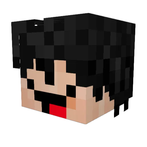 JOZARK Minecraft avatar head, 3D render