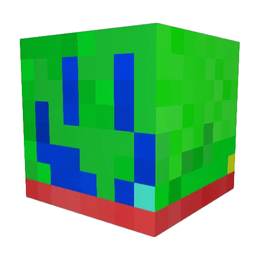 JP140 Minecraft avatar head, 3D render