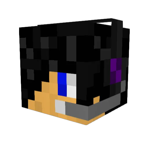 JP3S Minecraft avatar head, 3D render