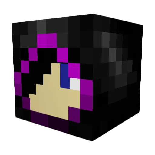 JP9450 Minecraft avatar head, 3D render