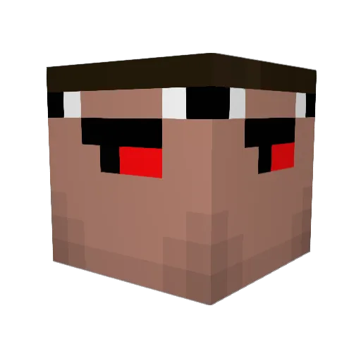 JPAg1204 Minecraft avatar head, 3D render