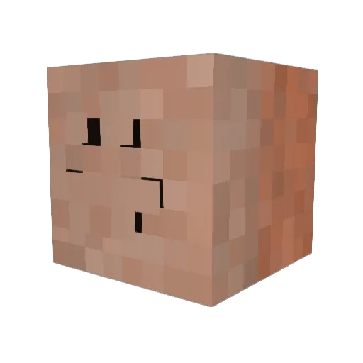 JPB227 Minecraft avatar head, 3D render
