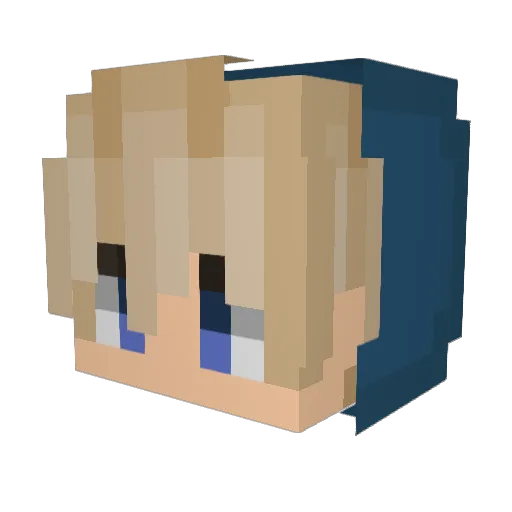 JPB_MJC Minecraft avatar head, 3D render
