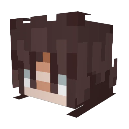 JPCComic Minecraft avatar head, 3D render