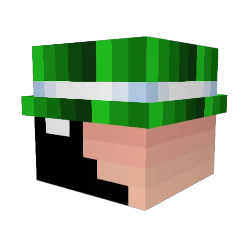 JPHS333 Minecraft avatar head, 3D render